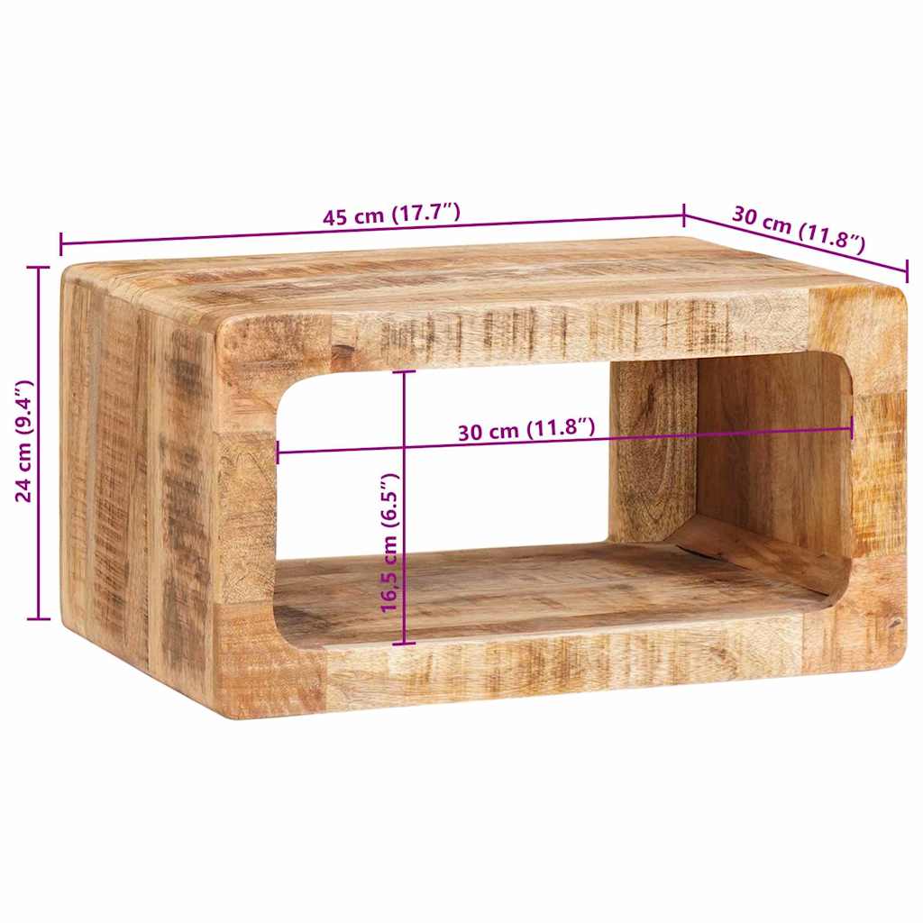 Nachttische 45 x 30 x 24 cm massives Mangoholz