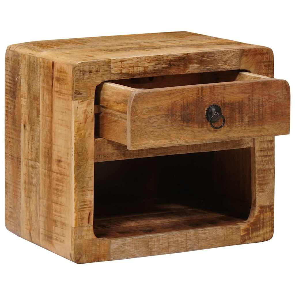 Wandmontierter Nachtschrank mit Regal Braun 40 x 30 x 36 cm
