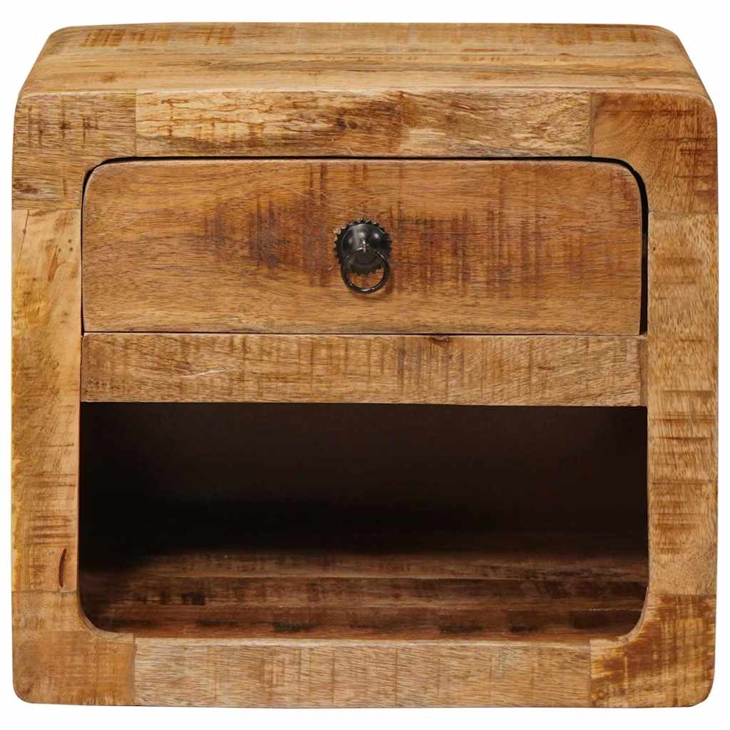 Wandmontierter Nachtschrank mit Regal Braun 40 x 30 x 36 cm