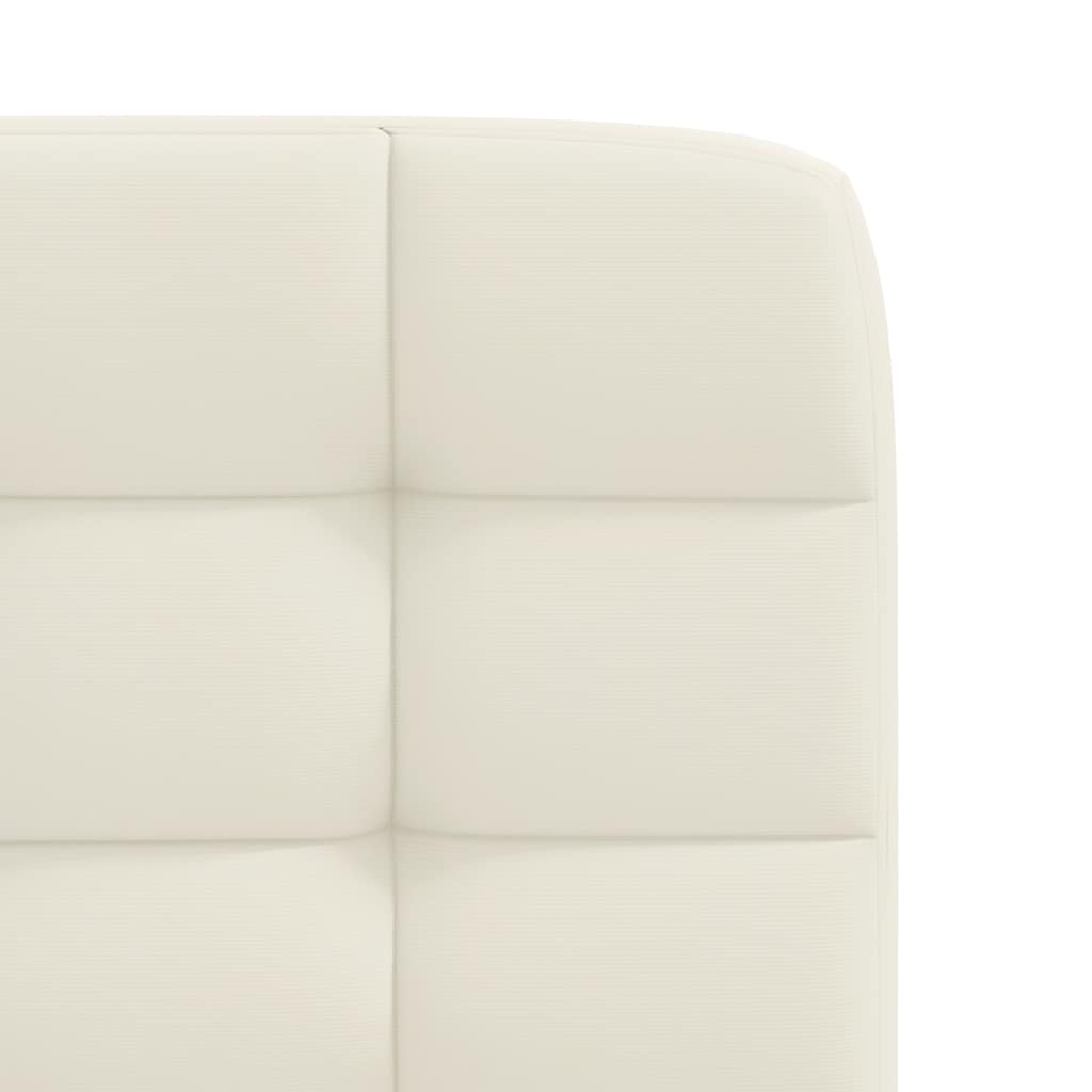 Esszimmerstühle 2 Stk. Creme Samt