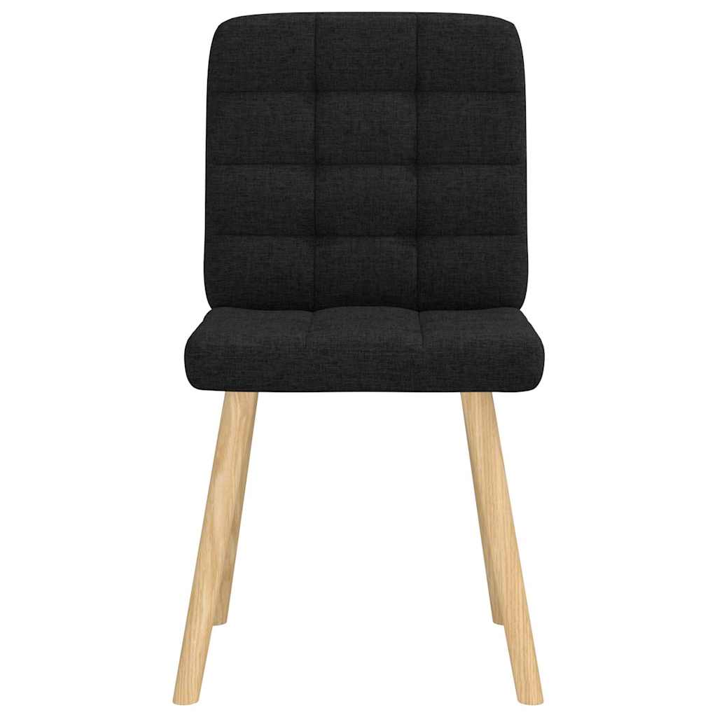 Esszimmerstühle 2 Stk. Schwarz Stoff