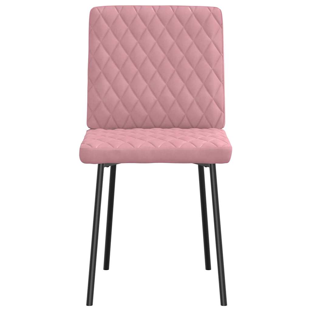 Dining Chairs 2 pcs. Pink Velvet