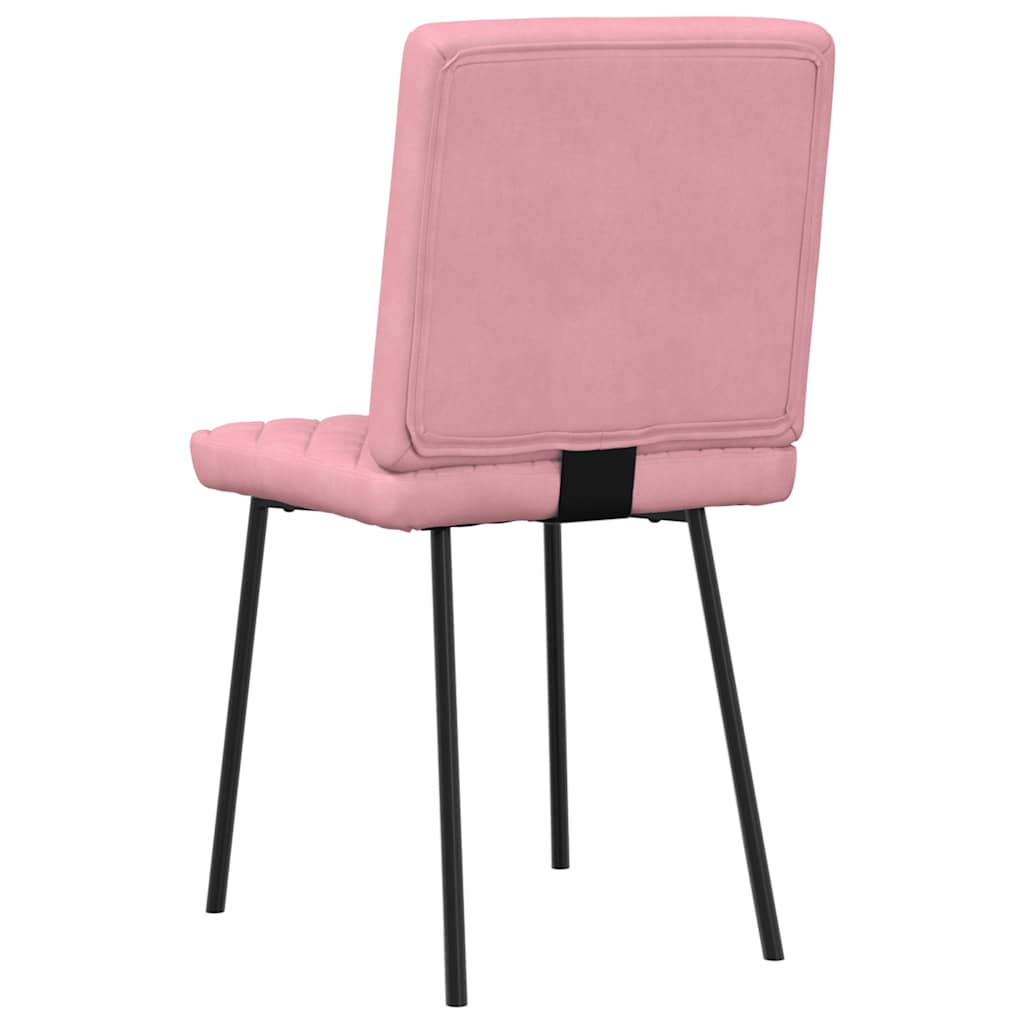 Dining Chairs 2 pcs. Pink Velvet