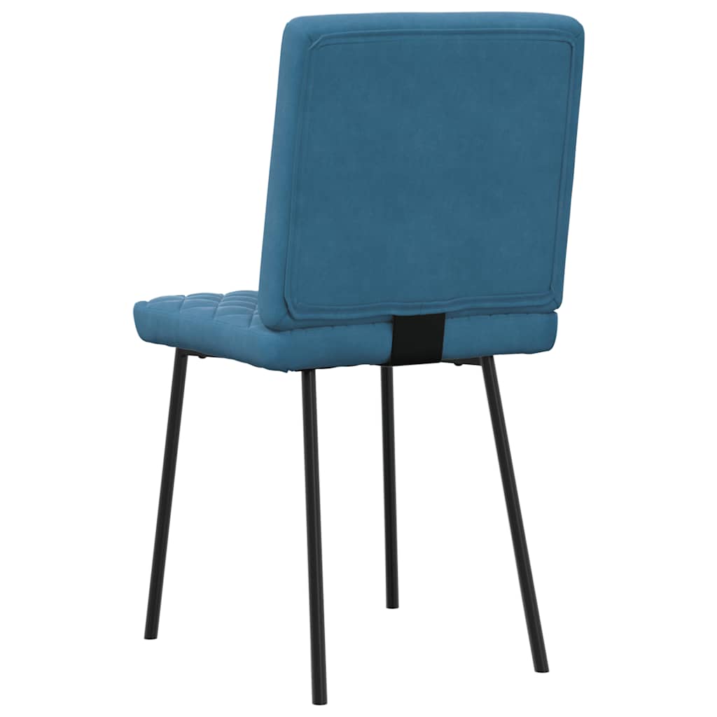 Dining Chairs 2 pcs. Blue Velvet