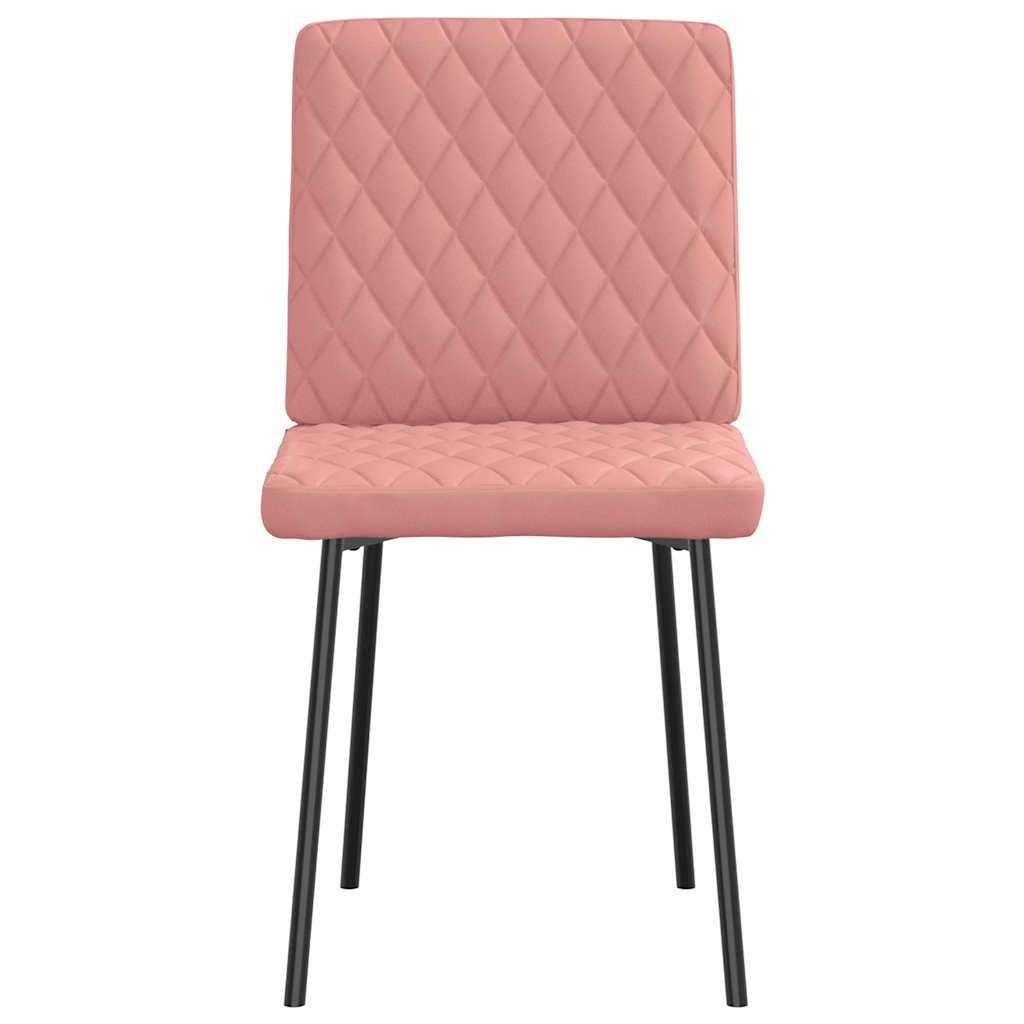 Dining Chairs 2 pcs. Pink Faux Leather