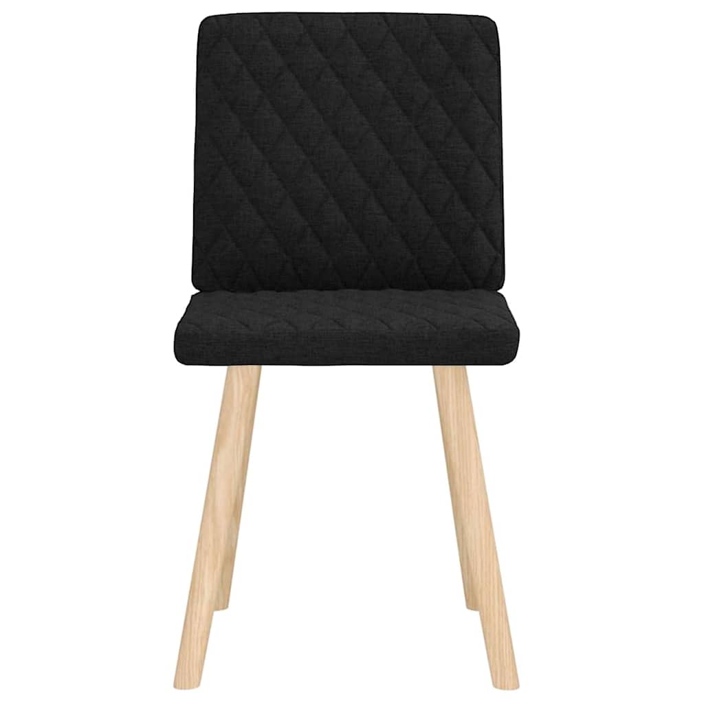 Dining Chairs 2 pcs. Black Fabric