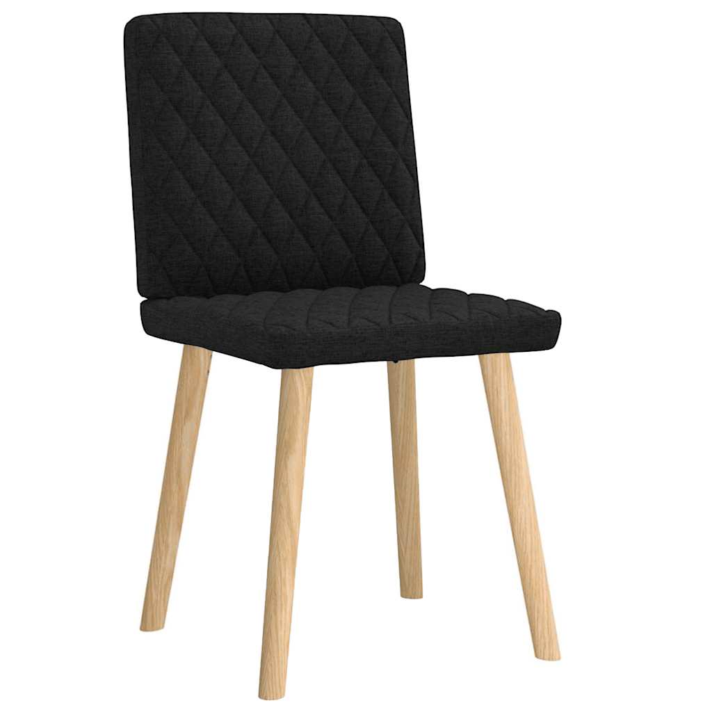 Dining Chairs 2 pcs. Black Fabric