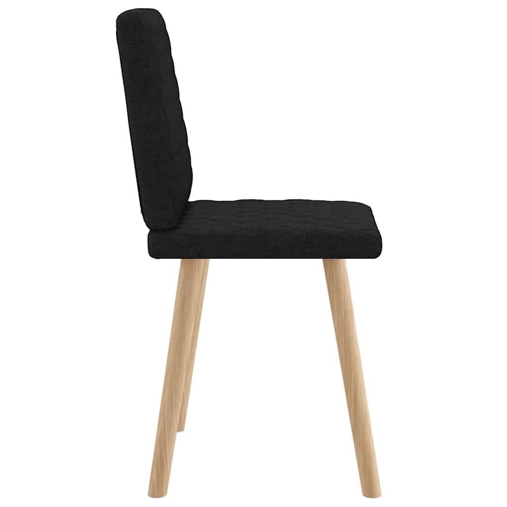 Dining Chairs 2 pcs. Black Fabric