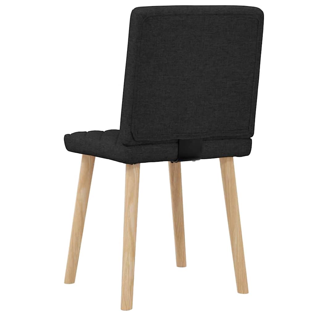 Dining Chairs 2 pcs. Black Fabric