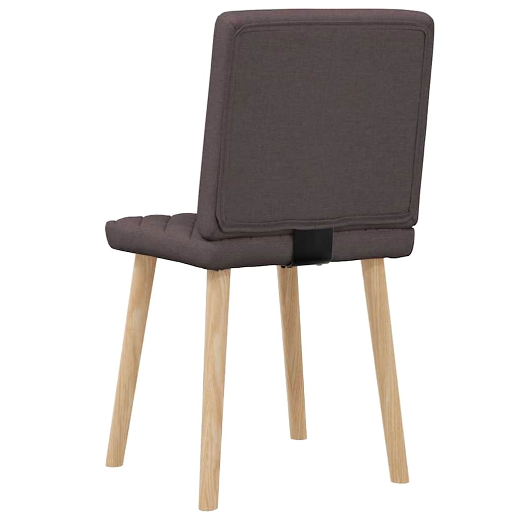 Esszimmerstühle 2 Stk. Dunkelbraun Stoff