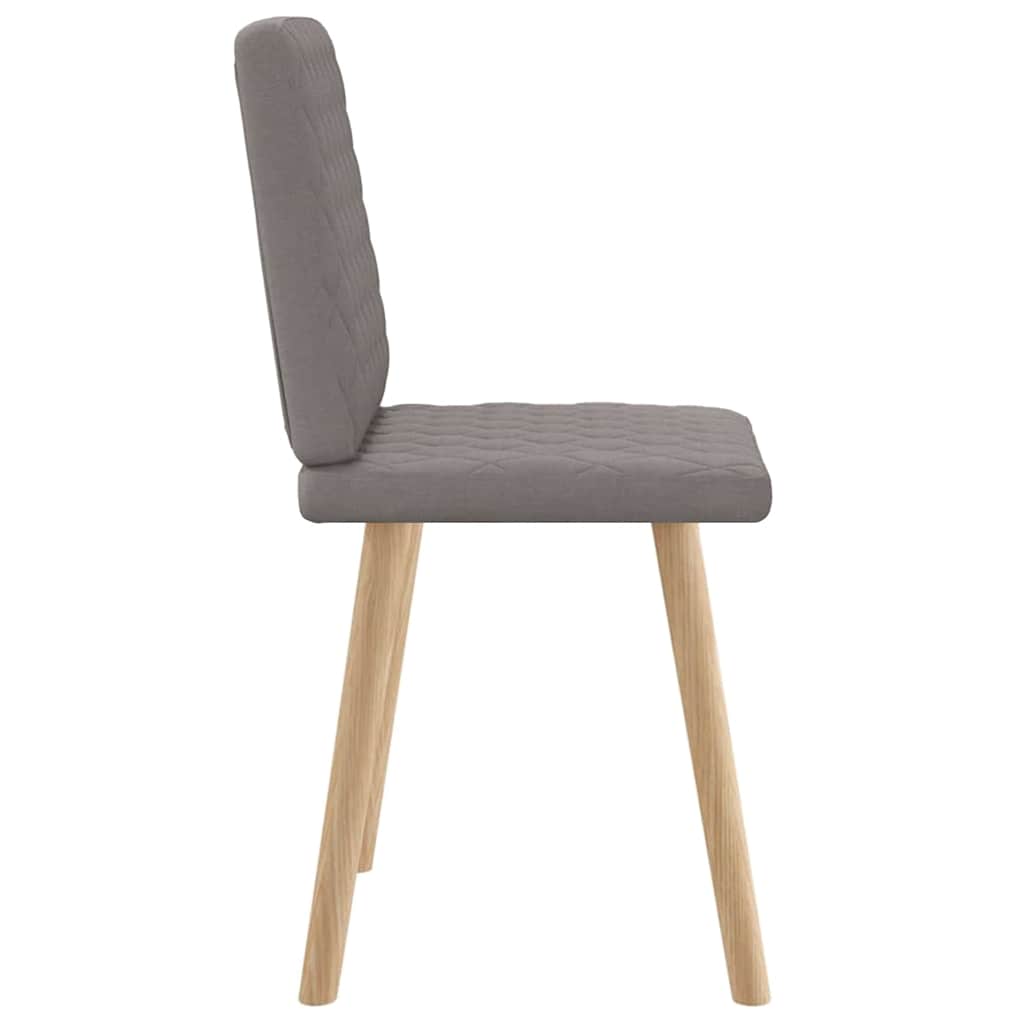 Dining Chairs 2 pcs. Taupe Fabric