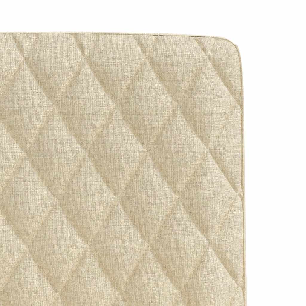 Dining Chairs 2 pcs. Cream Fabric