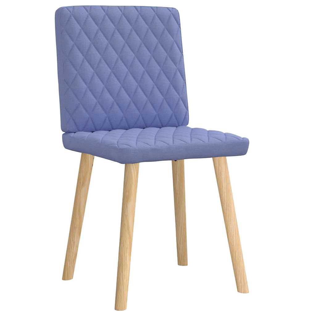 Esszimmerstühle 2 Stk. Jeansblau Stoff
