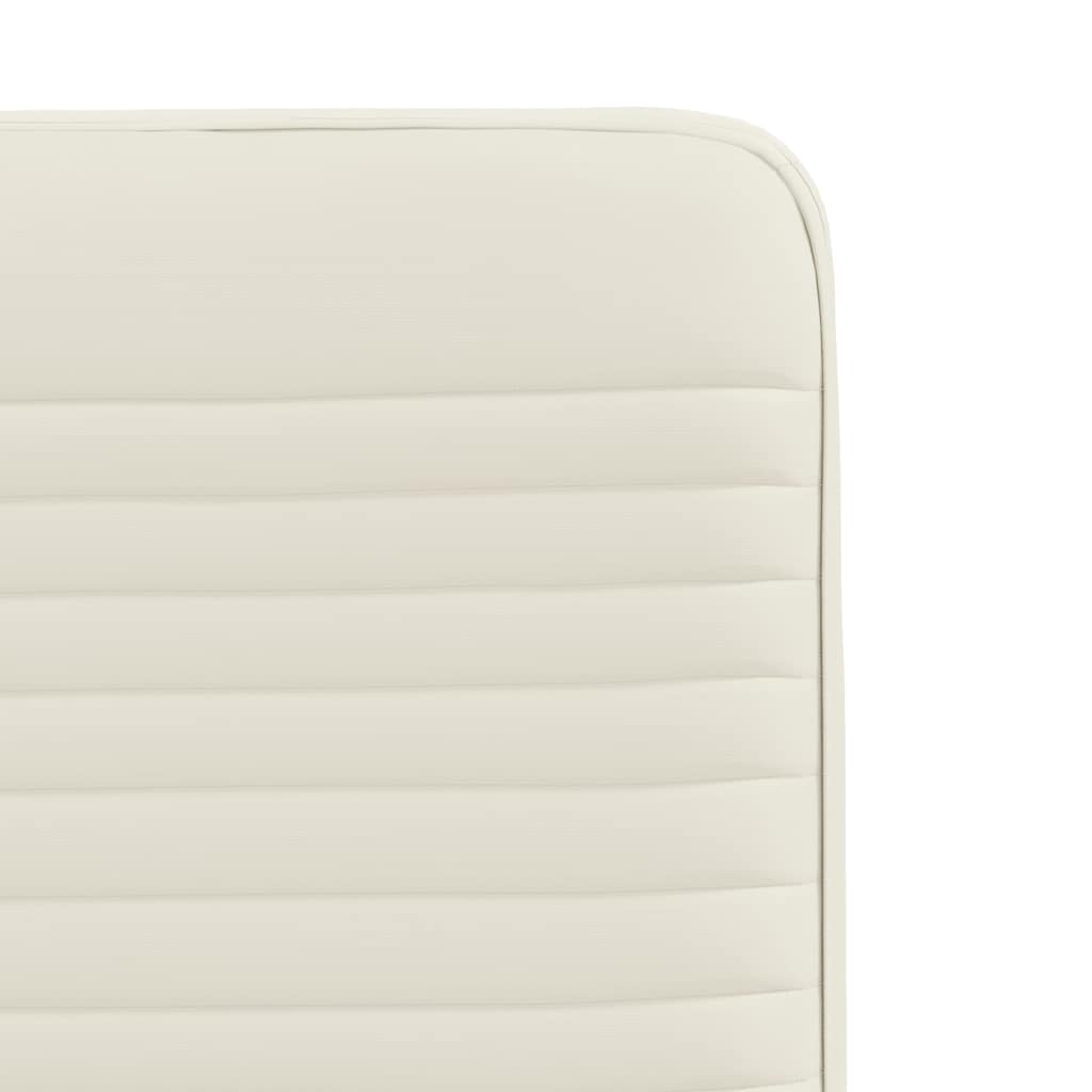 Esszimmerstühle 2 Stk. Creme Samt