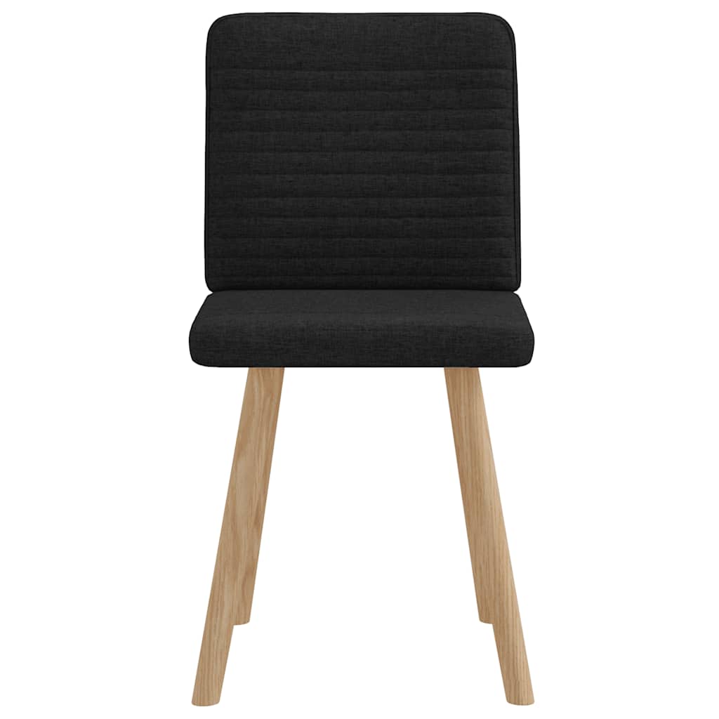 Dining Chairs 2 pcs. Black Fabric