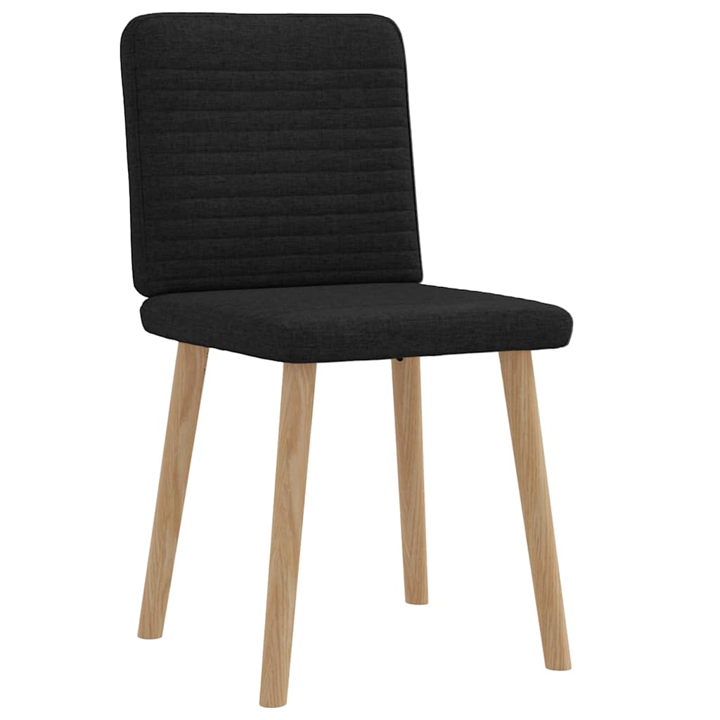 Dining Chairs 2 pcs. Black Fabric