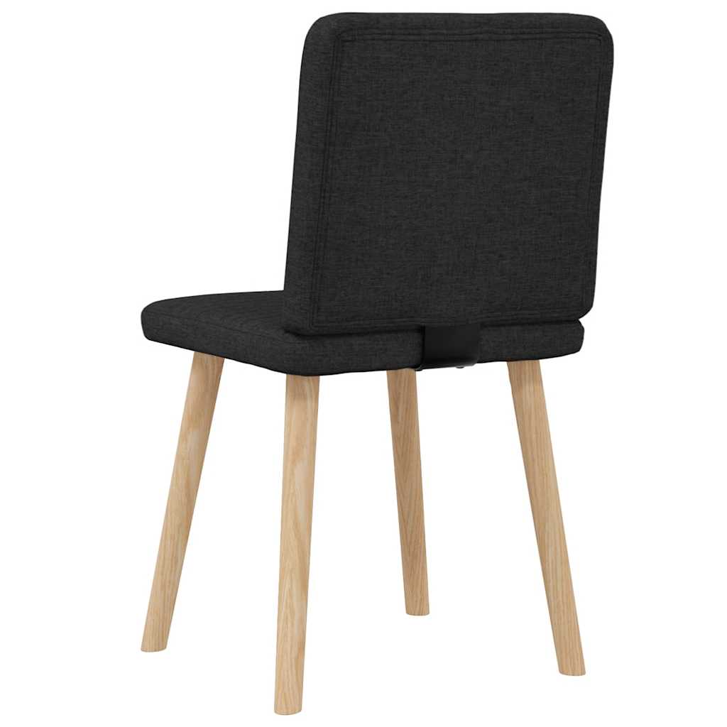 Dining Chairs 2 pcs. Black Fabric