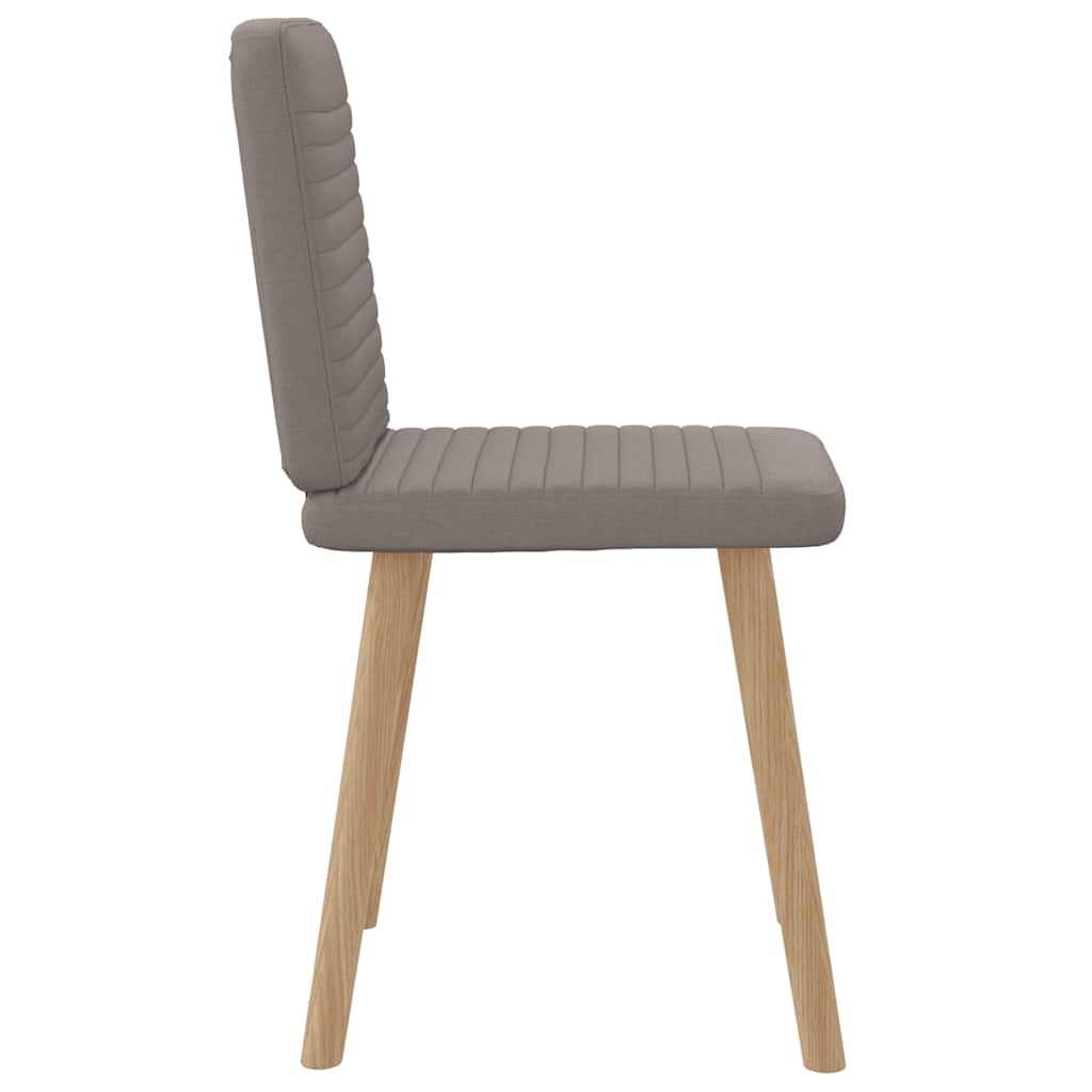 Dining Chairs 2 pcs. Taupe Fabric