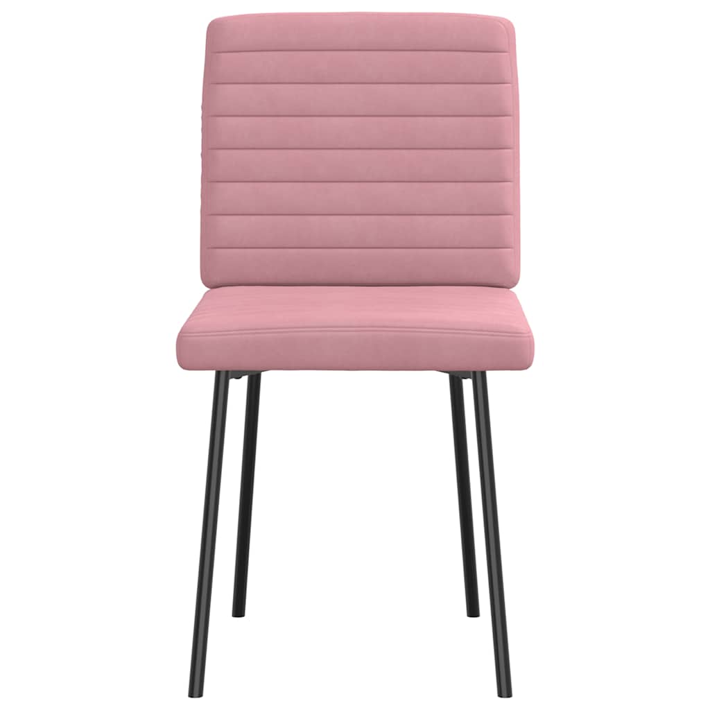 Dining Chairs 2 pcs. Pink Velvet