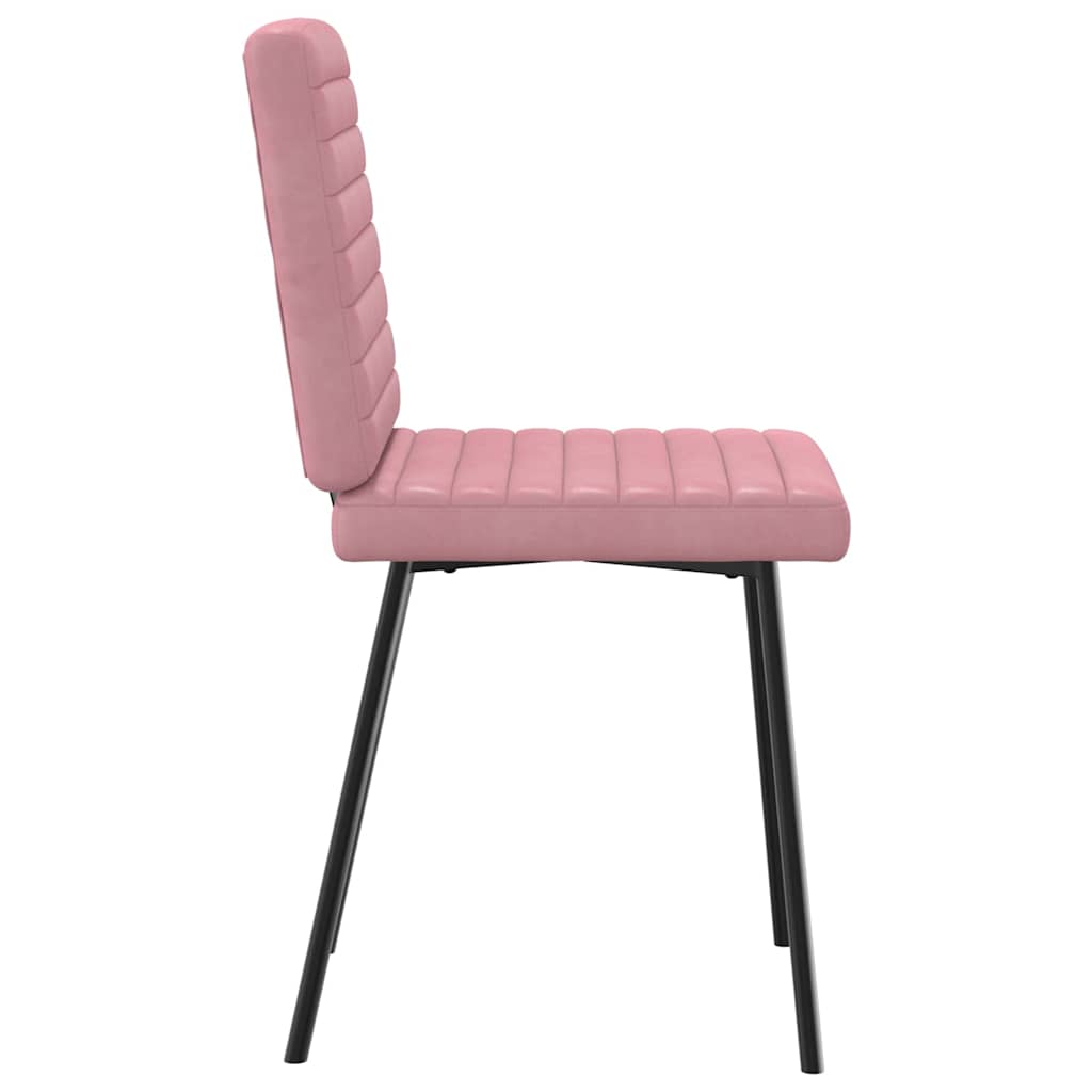 Dining Chairs 2 pcs. Pink Velvet