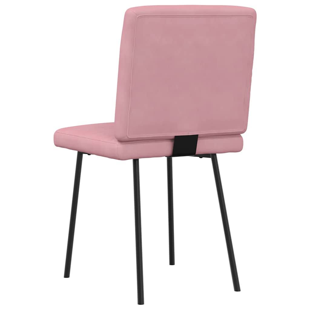 Dining Chairs 2 pcs. Pink Velvet
