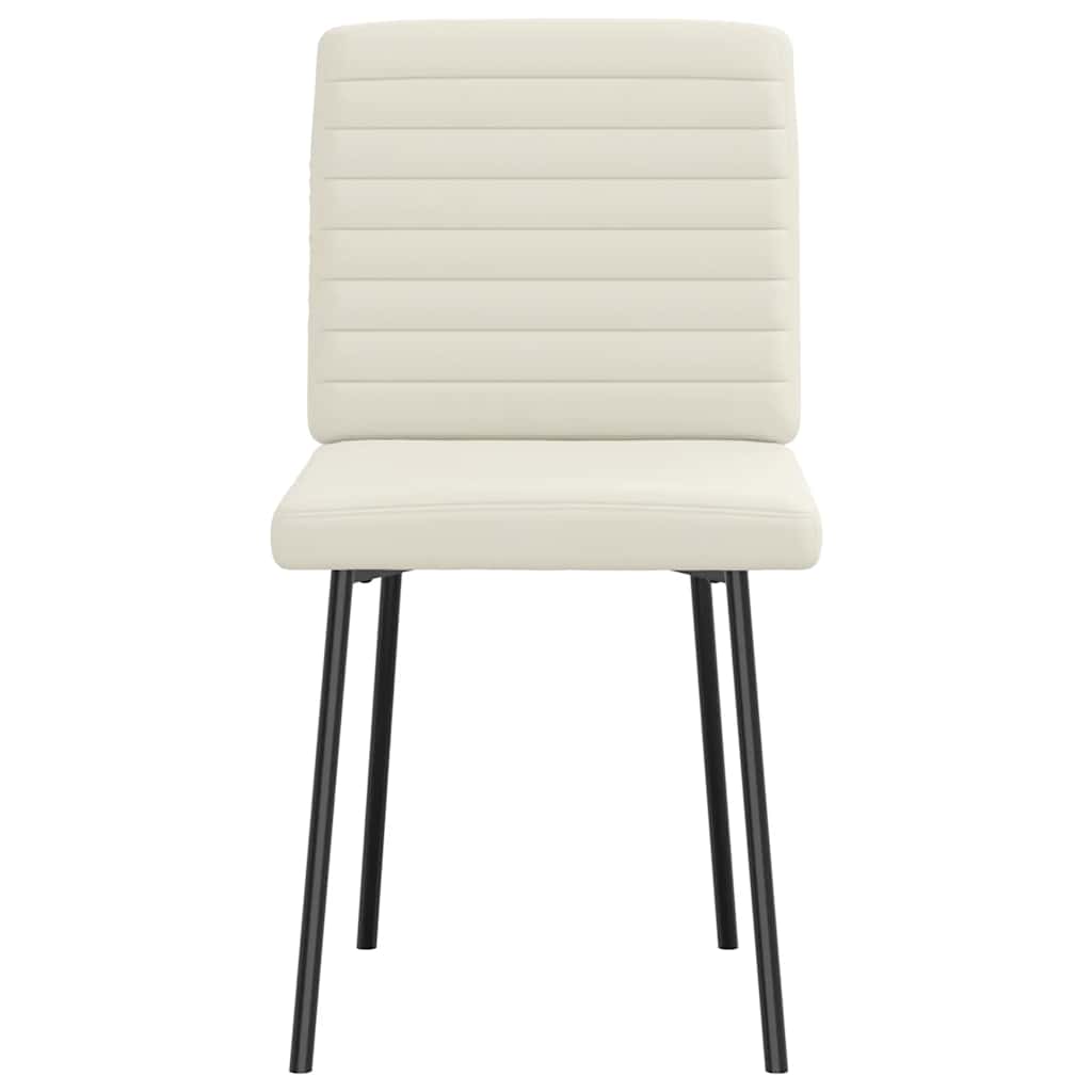 Dining Chairs 2 pcs. Cream Velvet
