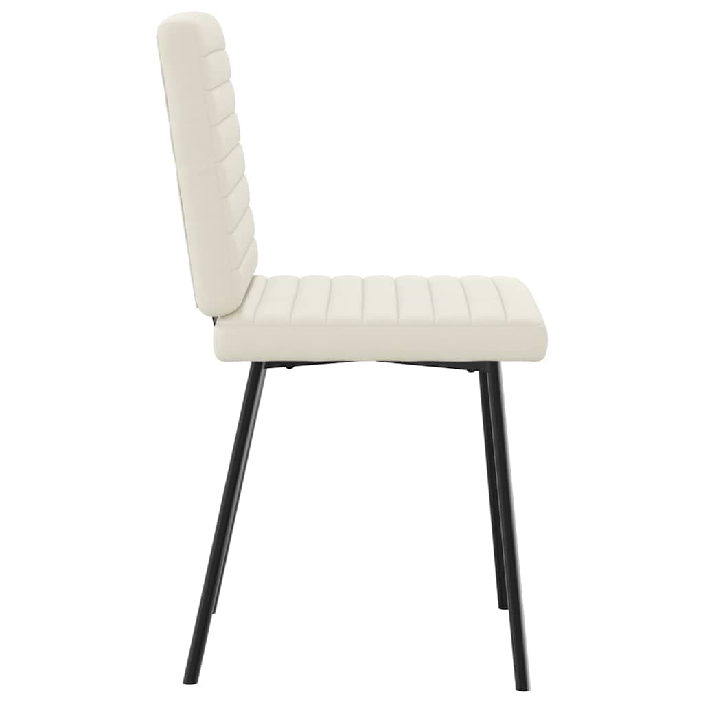 Dining Chairs 2 pcs. Cream Velvet