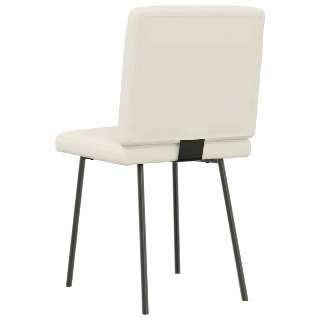 Dining Chairs 2 pcs. Cream Velvet