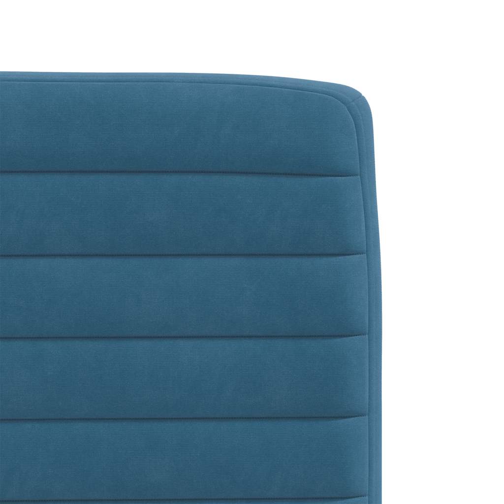 Dining Chairs 2 pcs. Blue Velvet