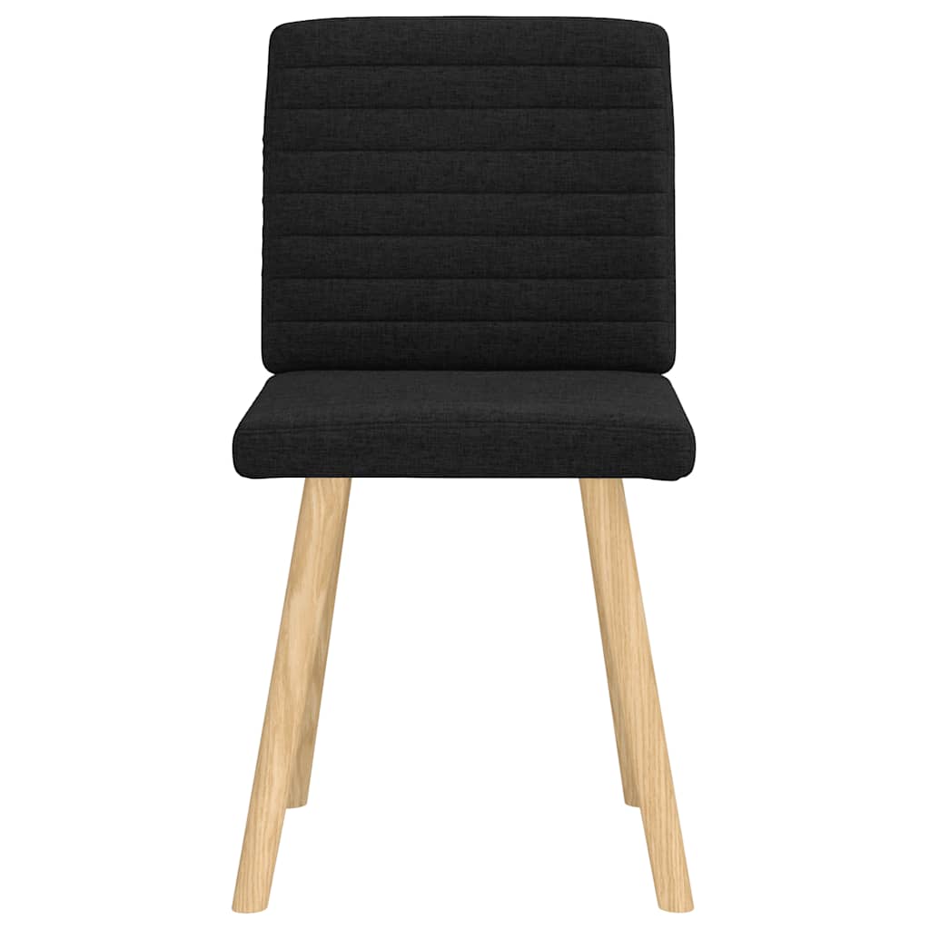 Esszimmerstühle 2 Stk. Schwarz Stoff