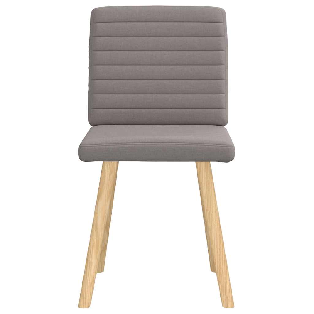 Dining Chairs 2 pcs. Taupe Fabric