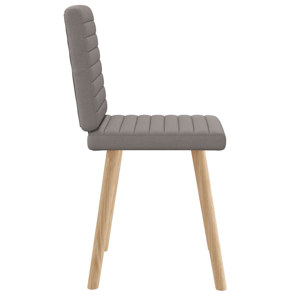 Dining Chairs 2 pcs. Taupe Fabric