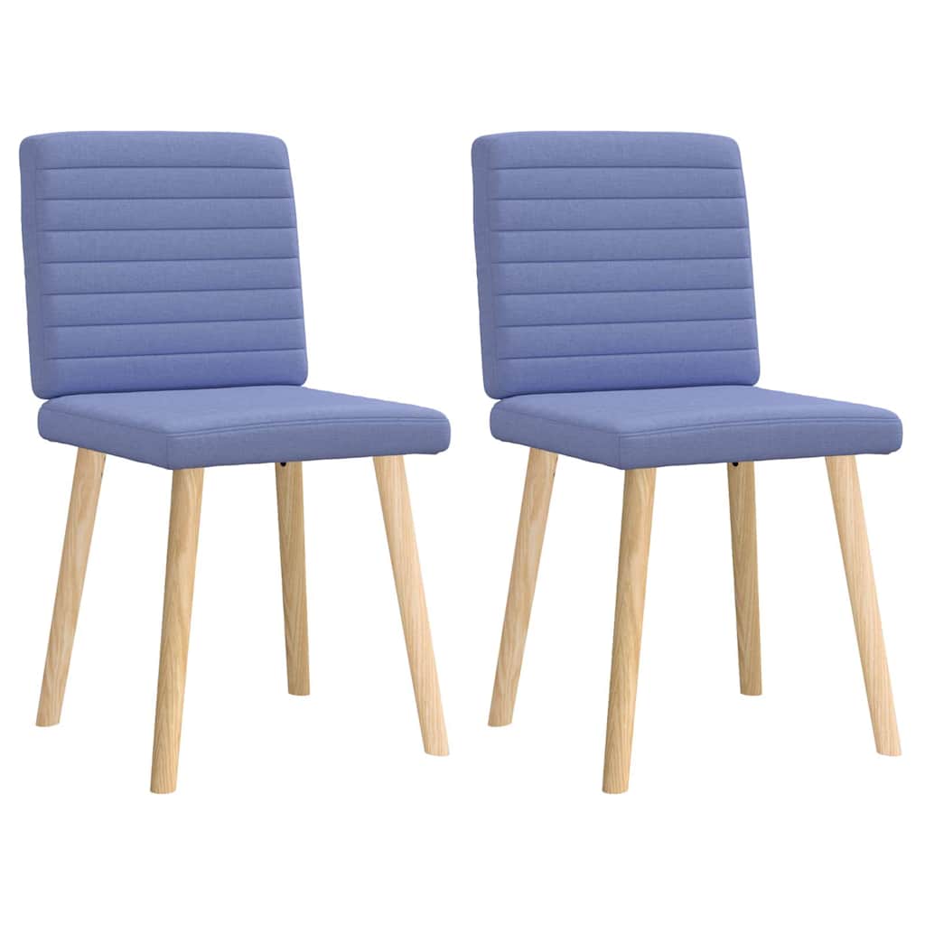 Esszimmerstühle 2 Stk. Jeansblau Stoff