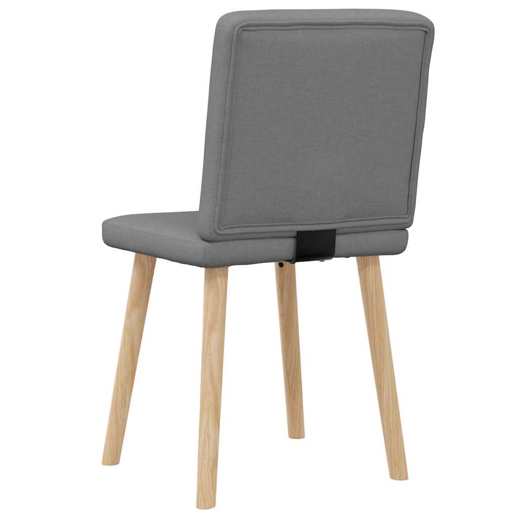 Esszimmerstühle 2 Stk. Dunkelgrau Stoff