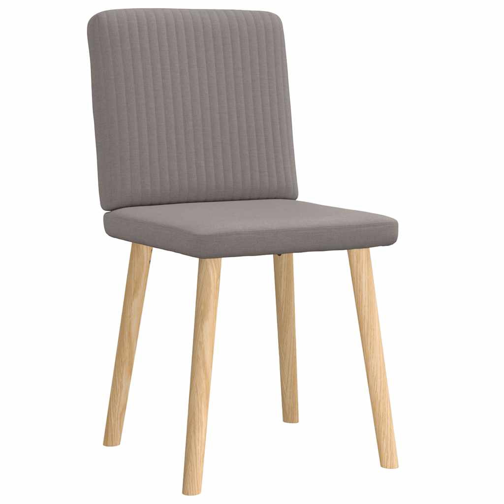 Esszimmerstühle 2 Stk. Taupe Stoff