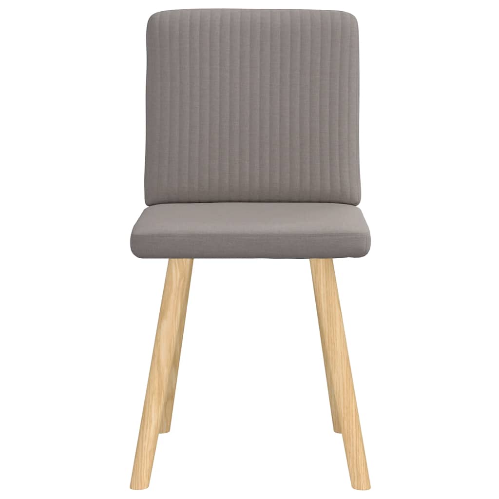 Esszimmerstühle 2 Stk. Taupe Stoff