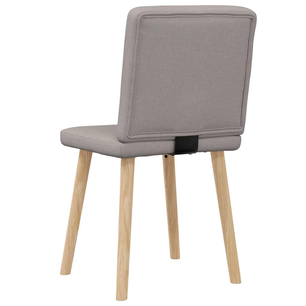 Esszimmerstühle 2 Stk. Taupe Stoff