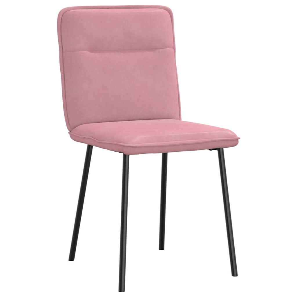 Dining Chairs 2 pcs. Pink Velvet
