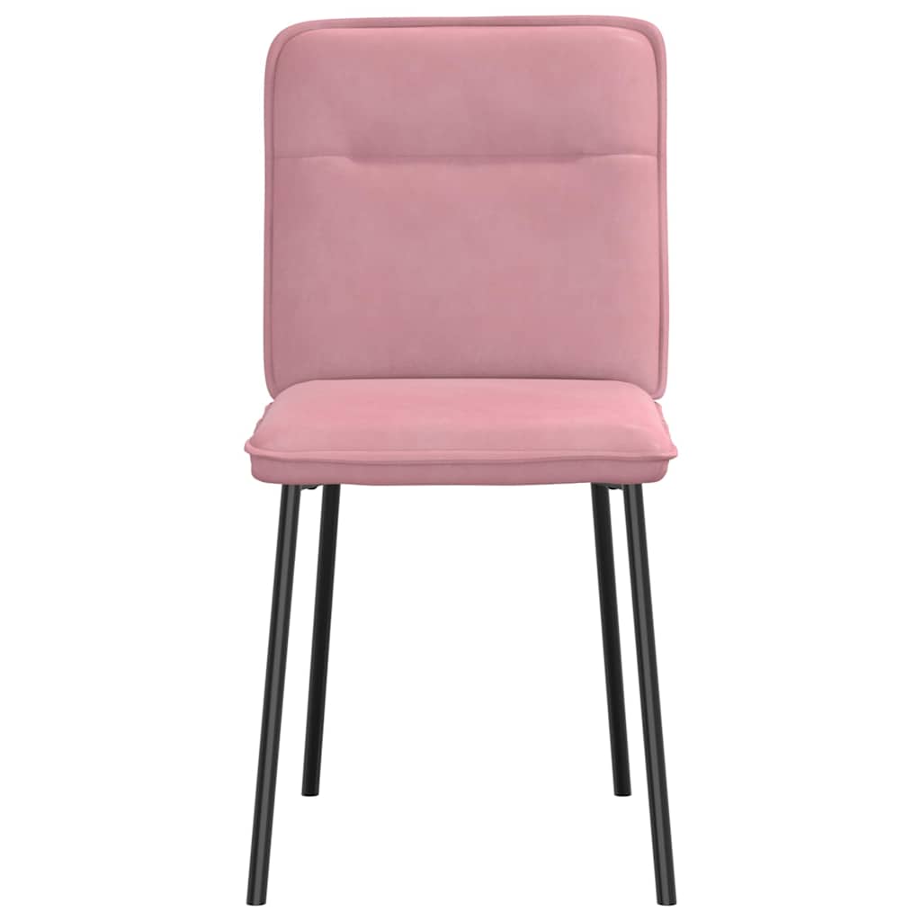 Dining Chairs 2 pcs. Pink Velvet