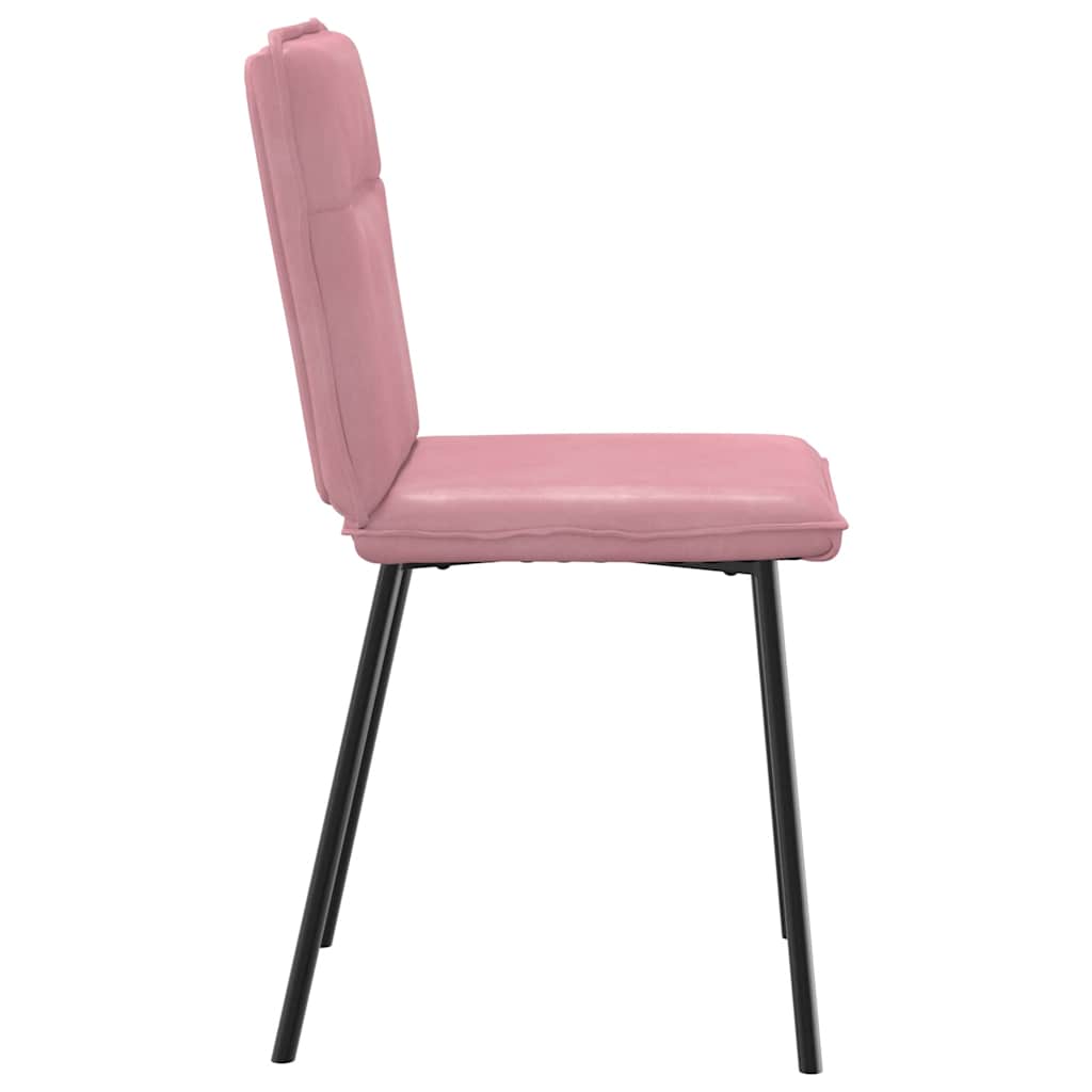 Dining Chairs 2 pcs. Pink Velvet