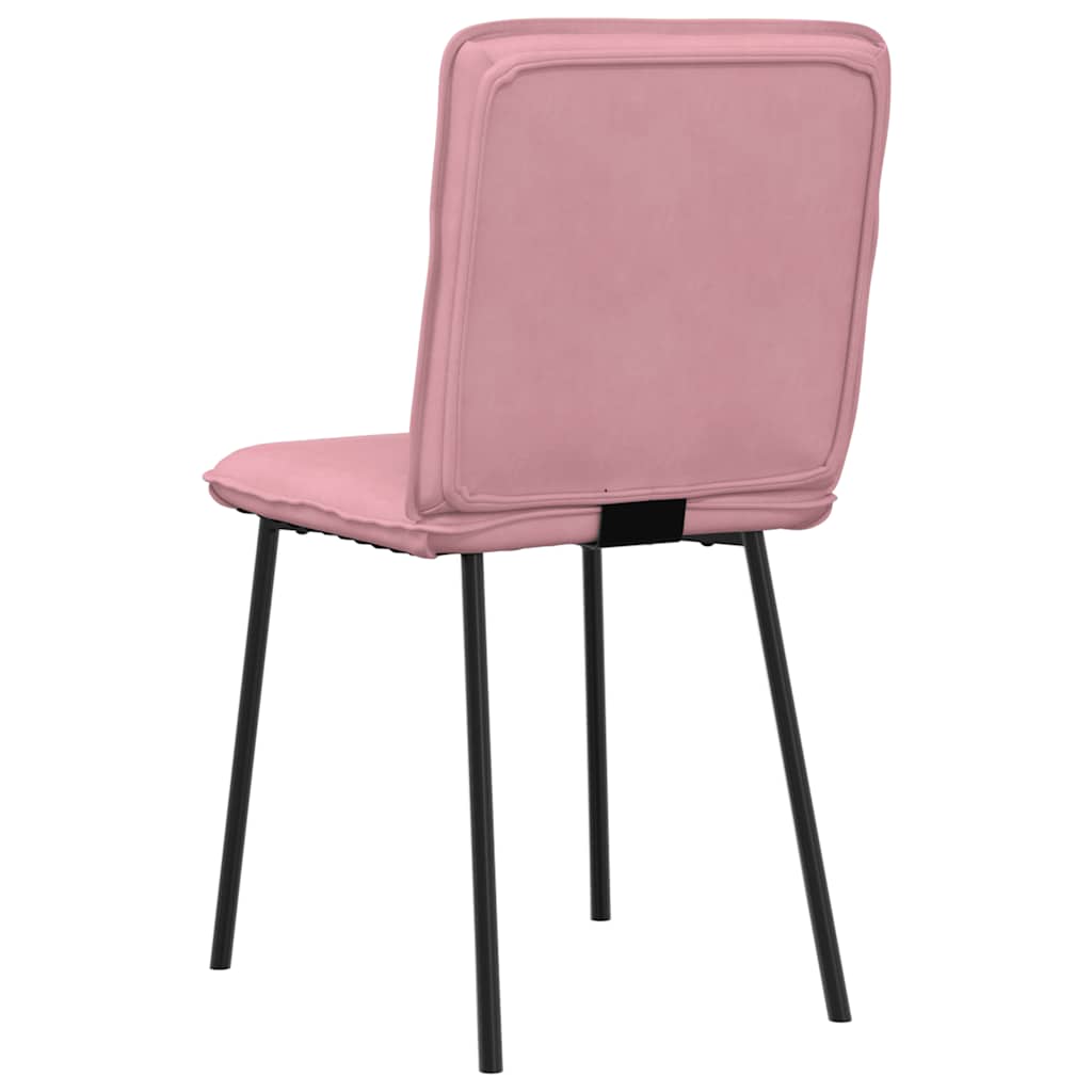 Dining Chairs 2 pcs. Pink Velvet