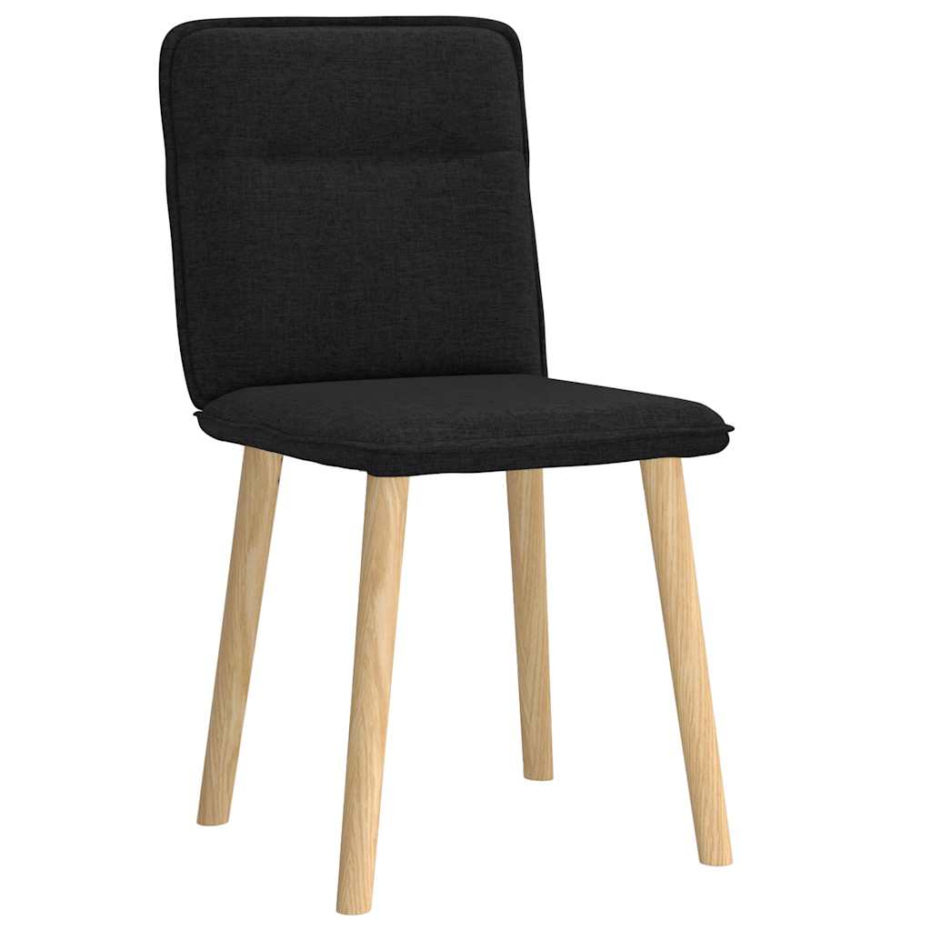 Esszimmerstühle 2 Stk. Schwarz Stoff
