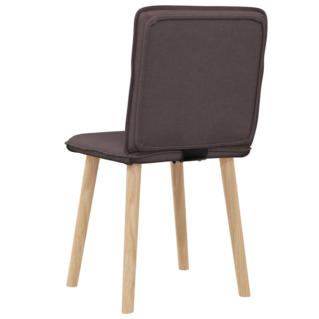 Esszimmerstühle 2 Stk. Dunkelbraun Stoff