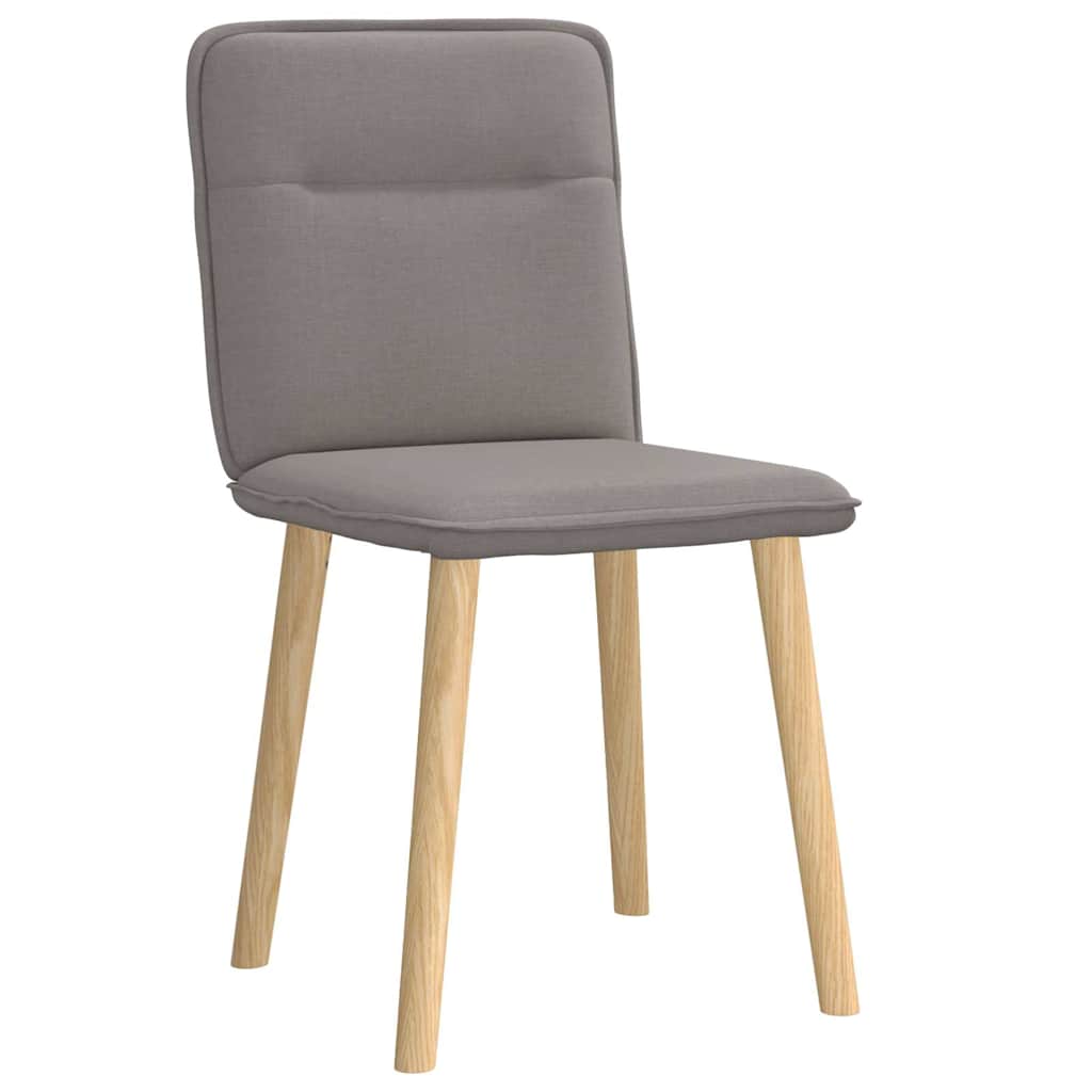 Esszimmerstühle 2 Stk. Taupe Stoff