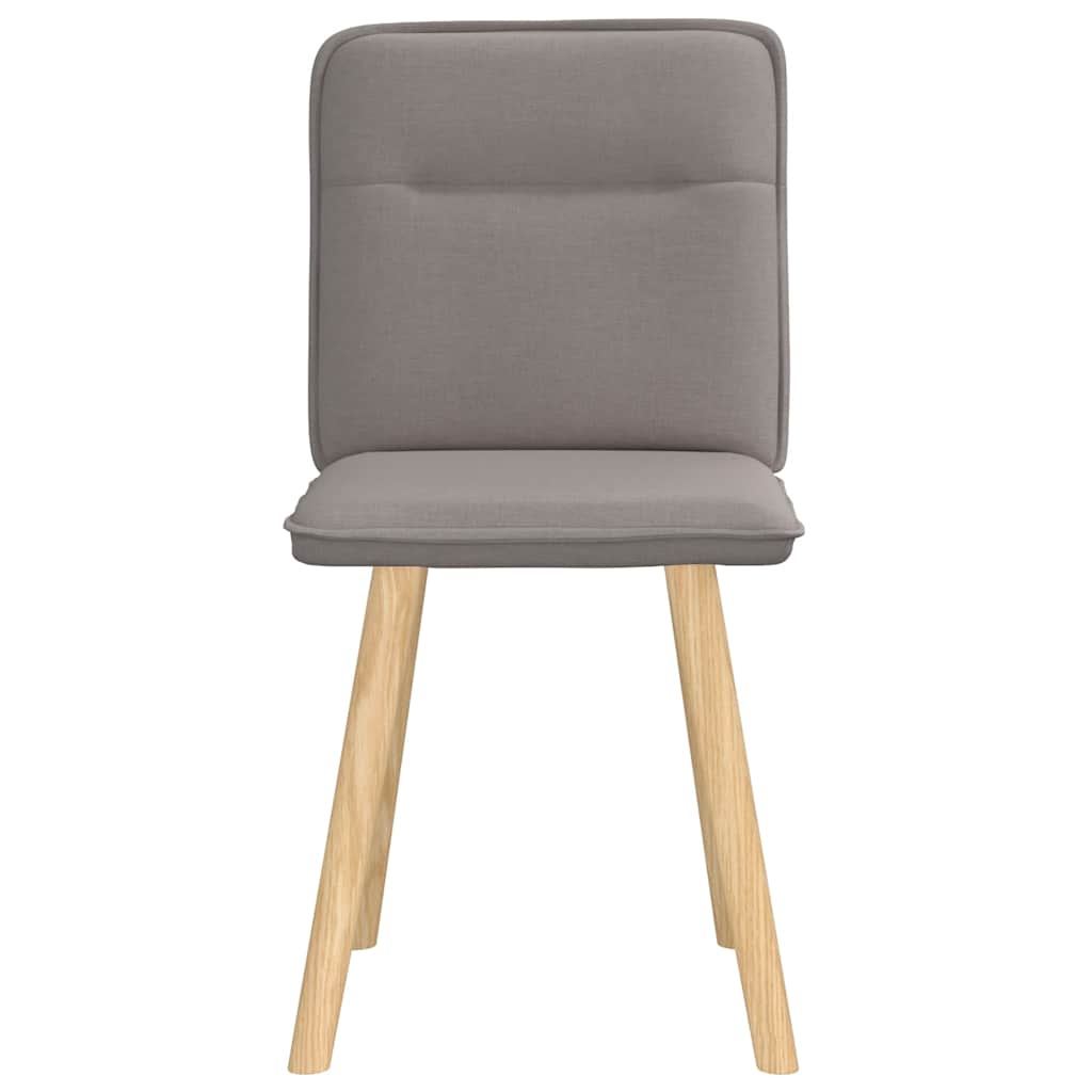 Esszimmerstühle 2 Stk. Taupe Stoff