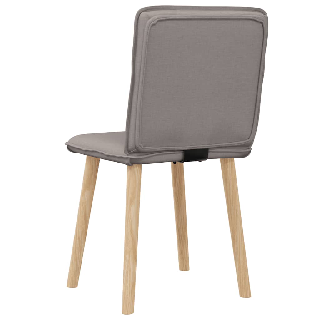 Esszimmerstühle 2 Stk. Taupe Stoff