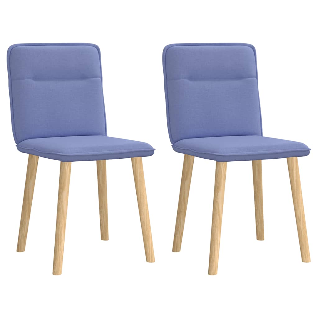 Esszimmerstühle 2 Stk. Jeansblau Stoff