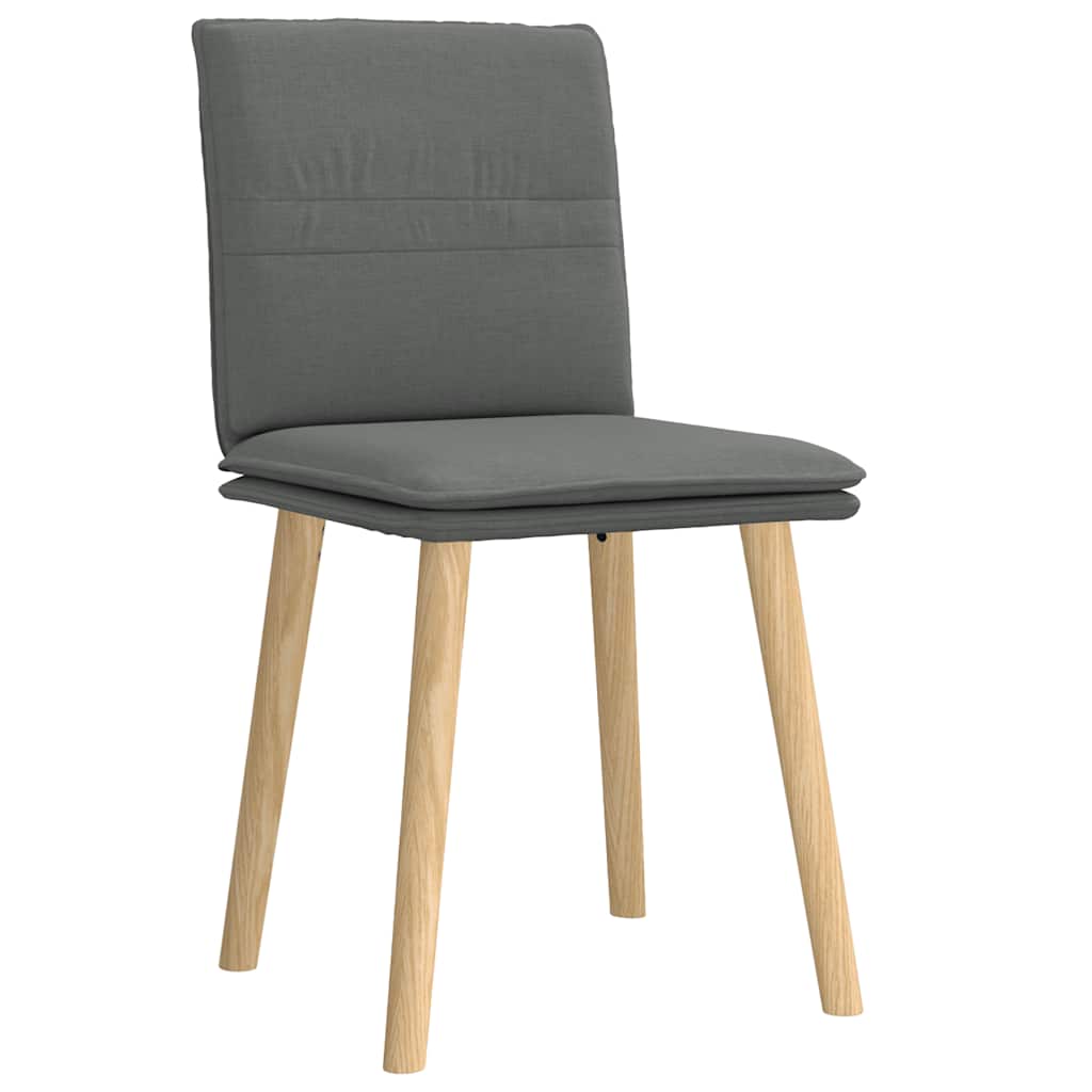Dining Chairs 2 pcs. Dark Gray Fabric