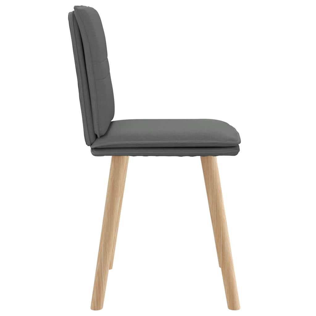 Dining Chairs 2 pcs. Dark Gray Fabric