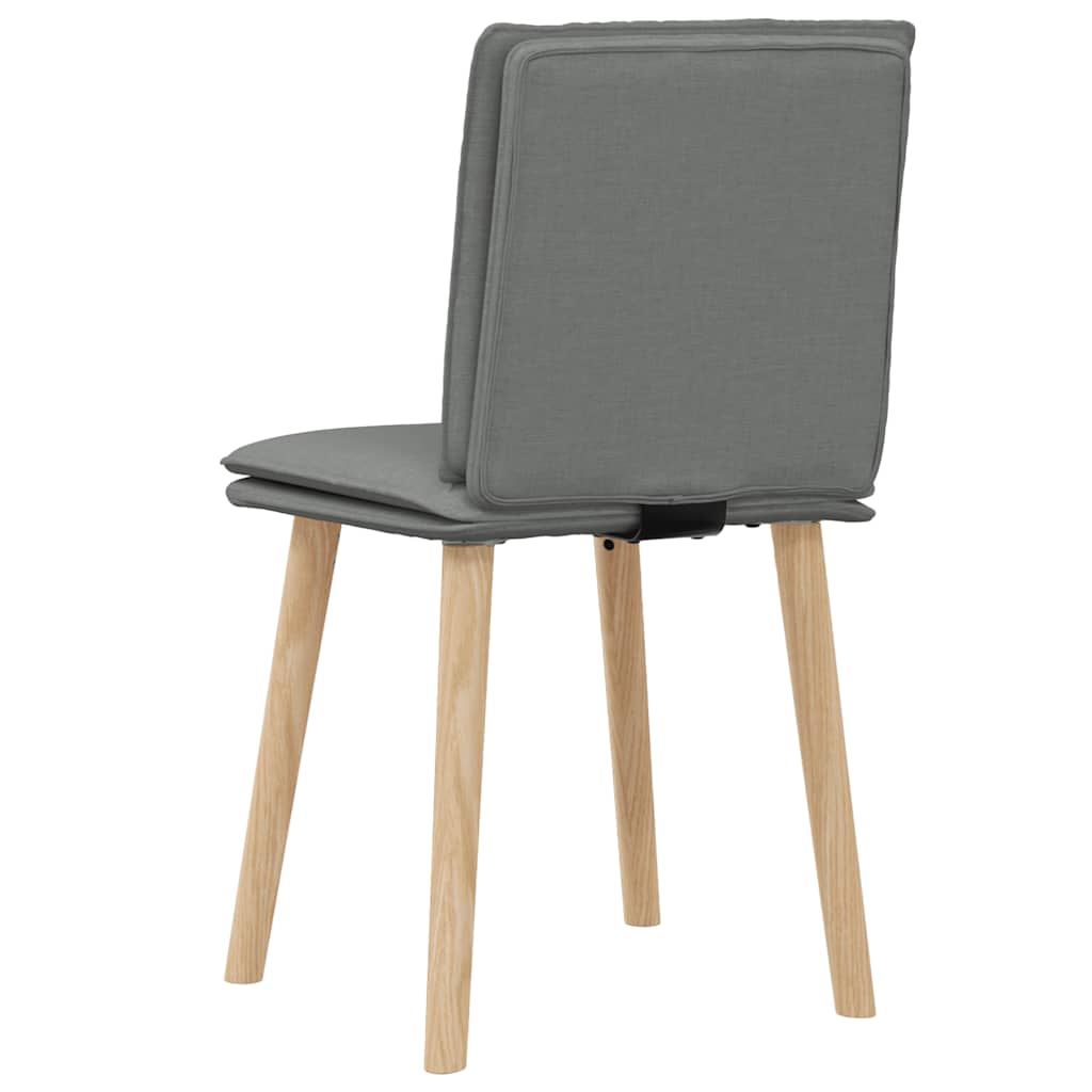 Dining Chairs 2 pcs. Dark Gray Fabric